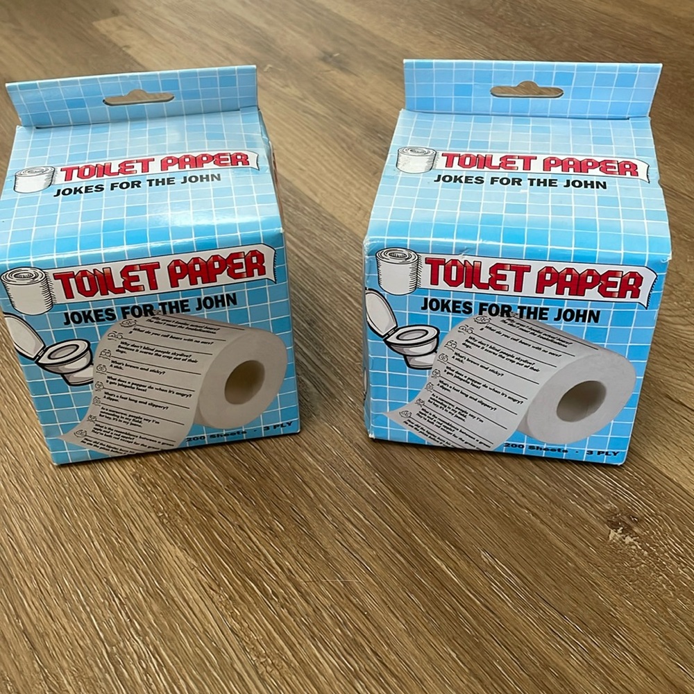 Island Dogs Crap Jokes Novelty Toilet Paper, 2 Rolls